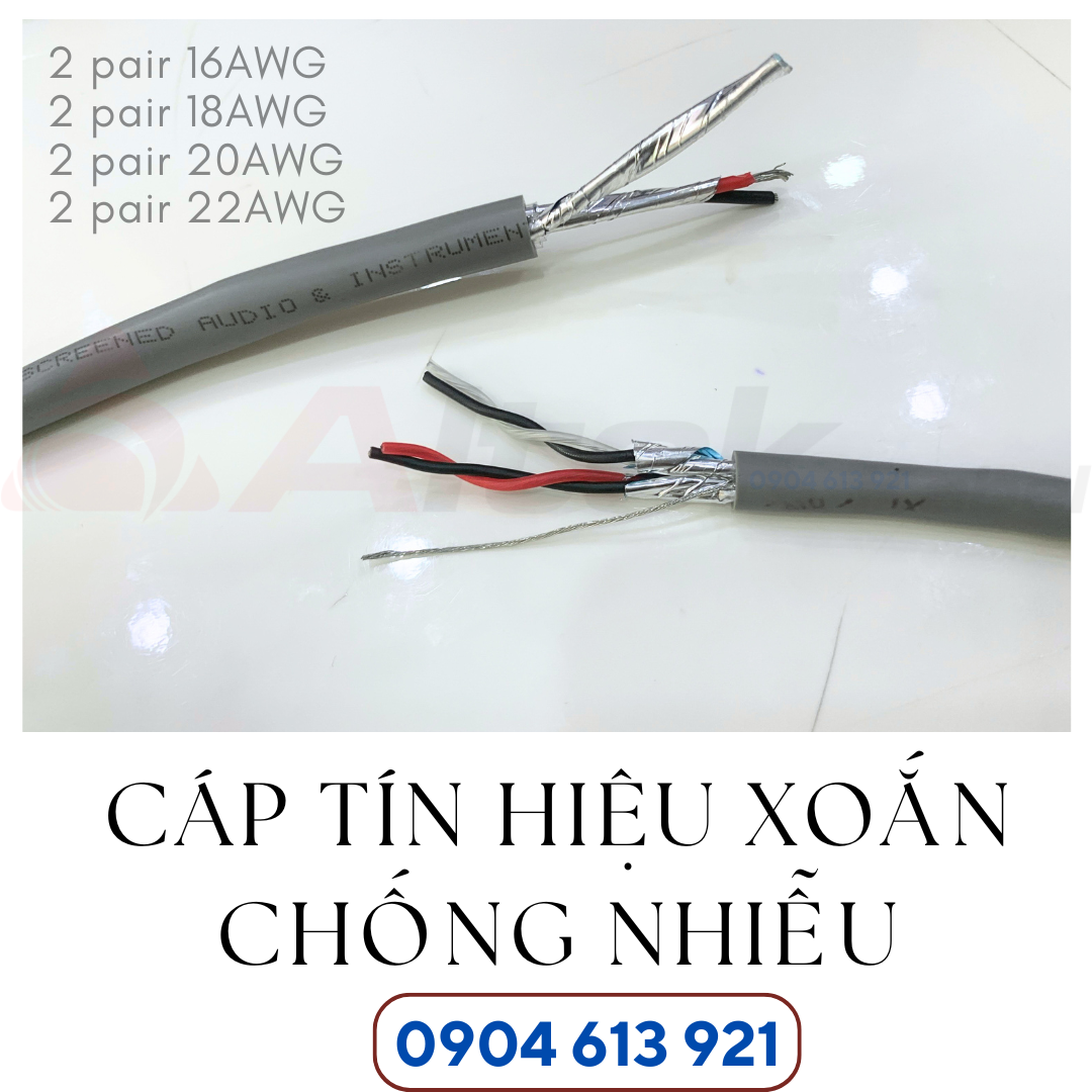 Dây tín hiệu chống nhiễu 18AWG Altek Kabel giá tốt toàn quốc