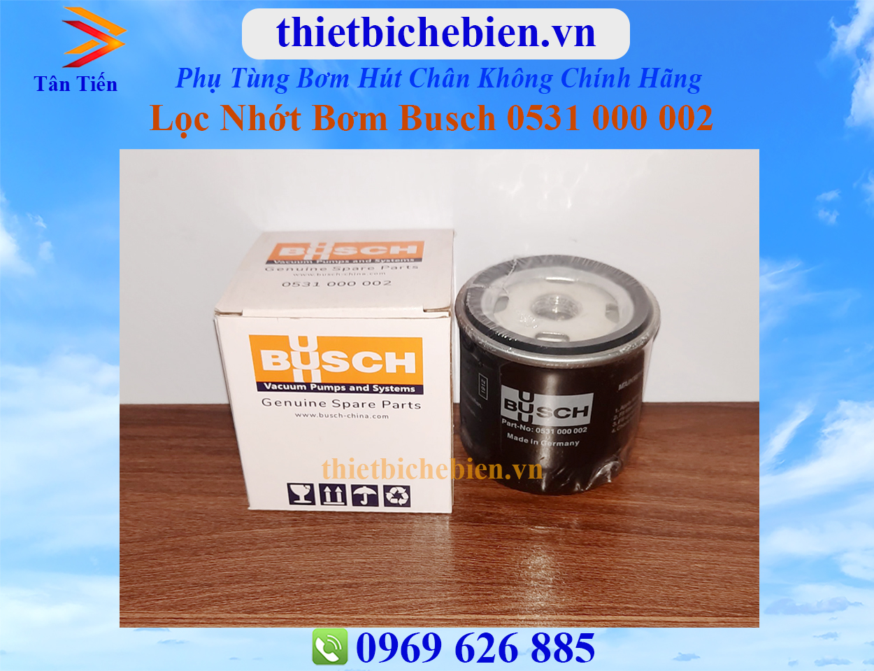 Lọc nhớt Busch 0531000002 nhập khẩu chính hãng