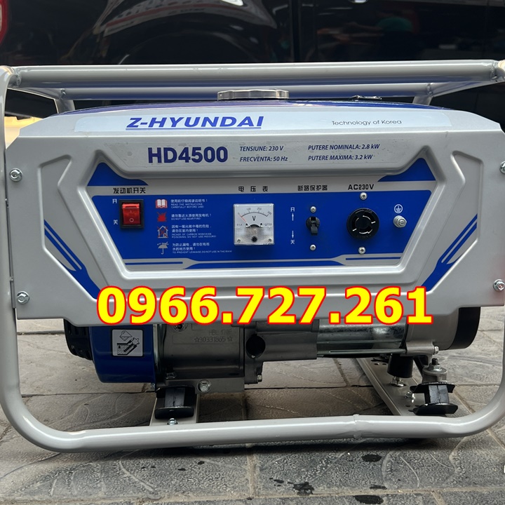 Máy phát điện chạy xăng 3kw đề nổ Z-huyndai