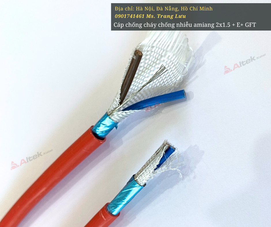 Cáp Altek Kabel chống cháy chống nhiễu GFT 2x1.5 giá sỉ buôn rẻ