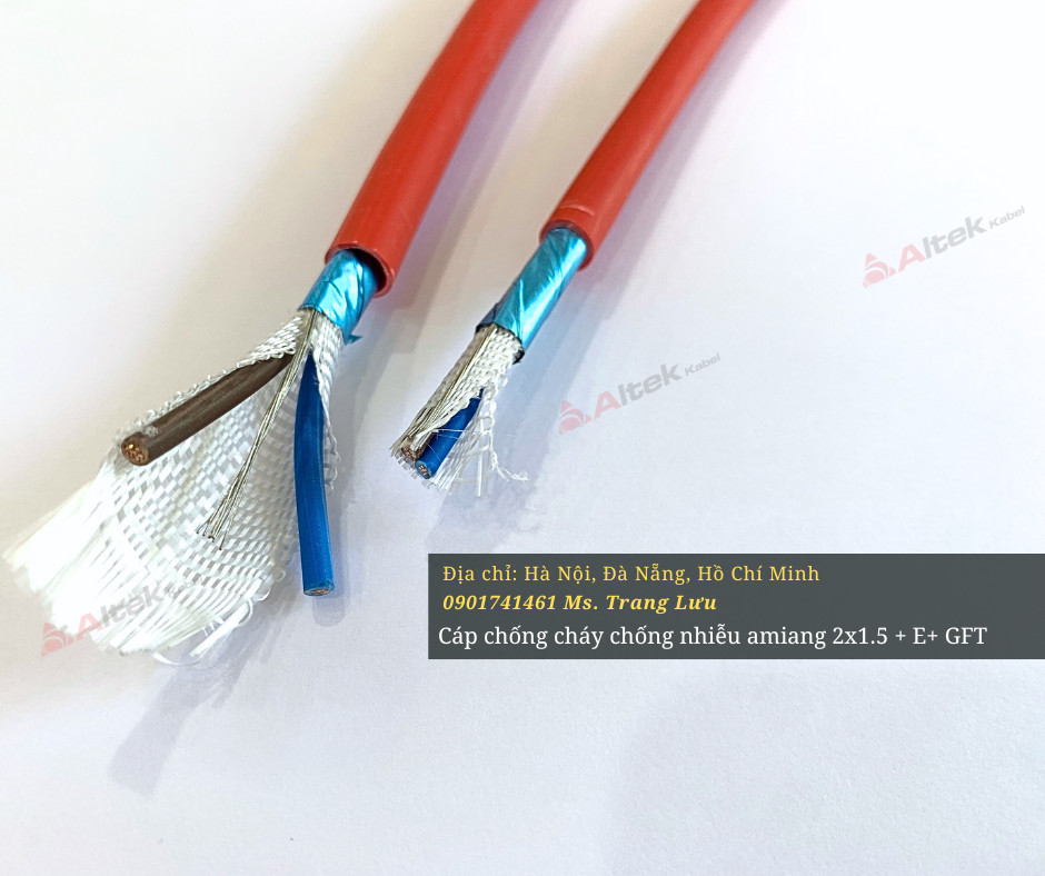 Cáp Altek Kabel chống cháy chống nhiễu GFT 2x1.5 giá sỉ buôn rẻ