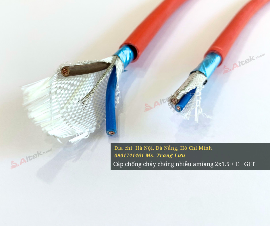 Cáp Altek Kabel chống cháy chống nhiễu GFT 2x1.5 giá sỉ buôn rẻ