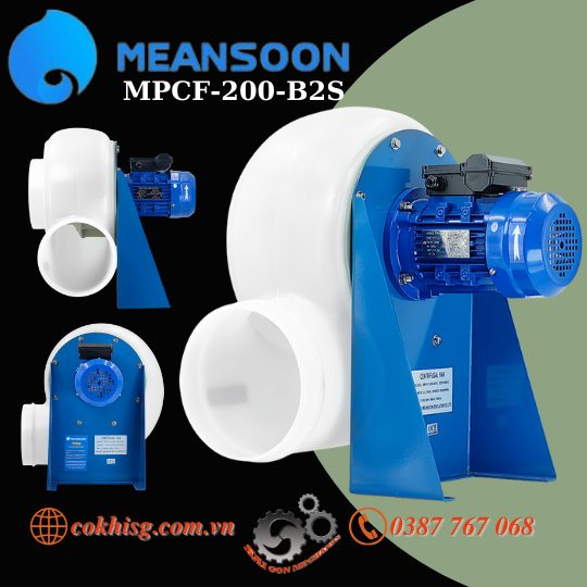 Quạt hút chịu acid model: MPCF-200-B2S