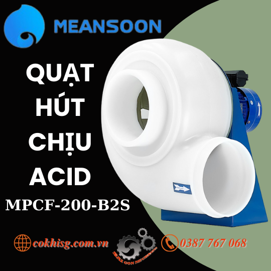Quạt hút chịu acid model: MPCF-200-B2S