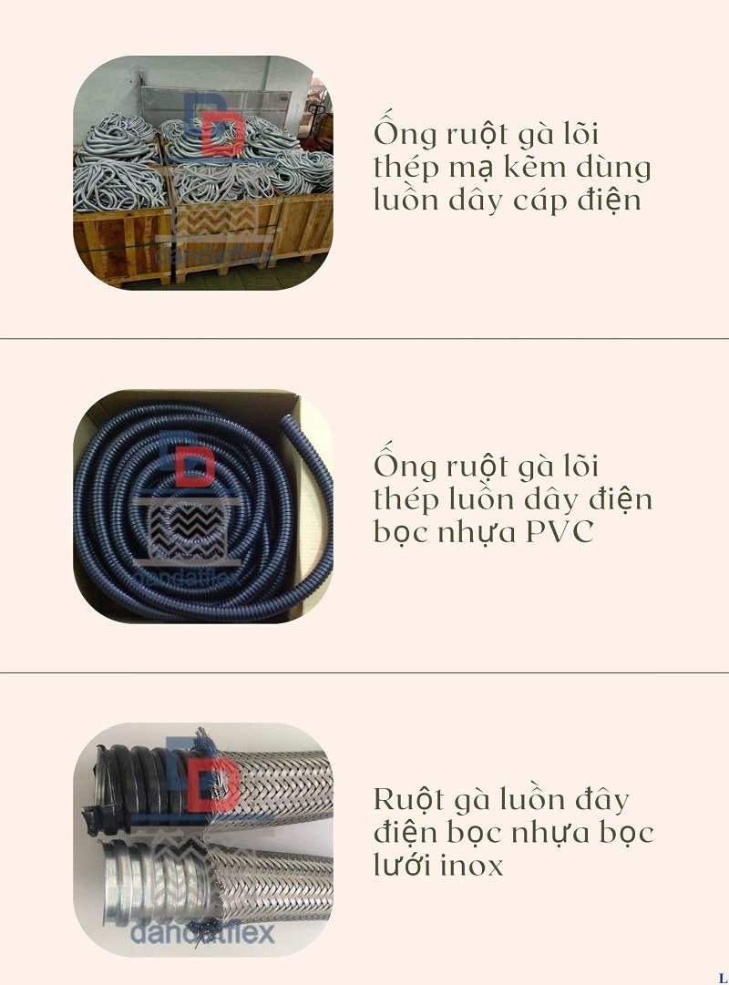 Ống ruột gà lõi thép, ống luồn dây điện, ống thép mềm luồn dây điện