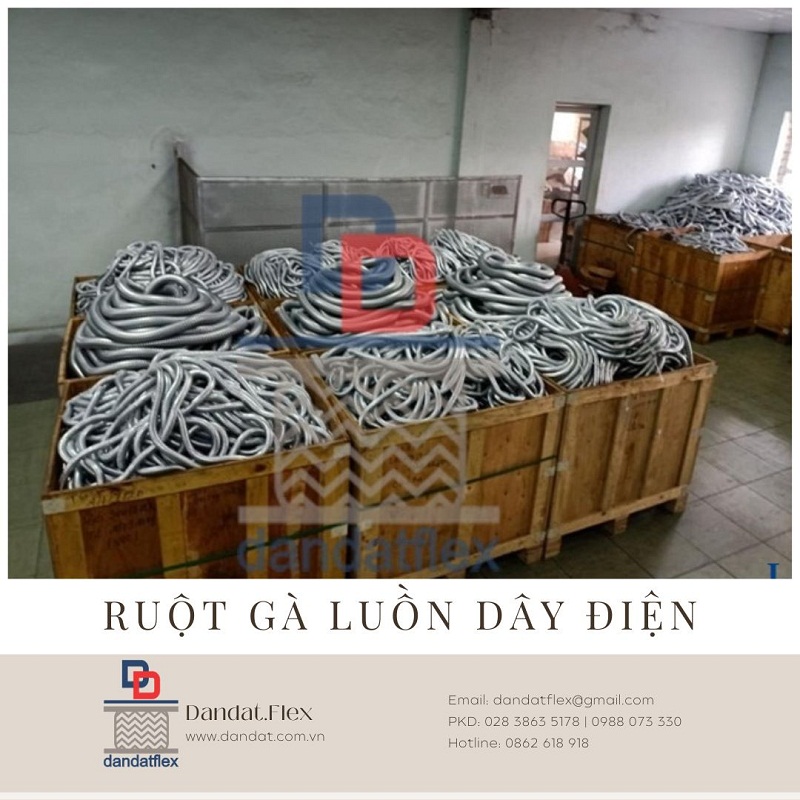 Ống ruột gà lõi thép, ống luồn dây điện, ống thép mềm luồn dây điện