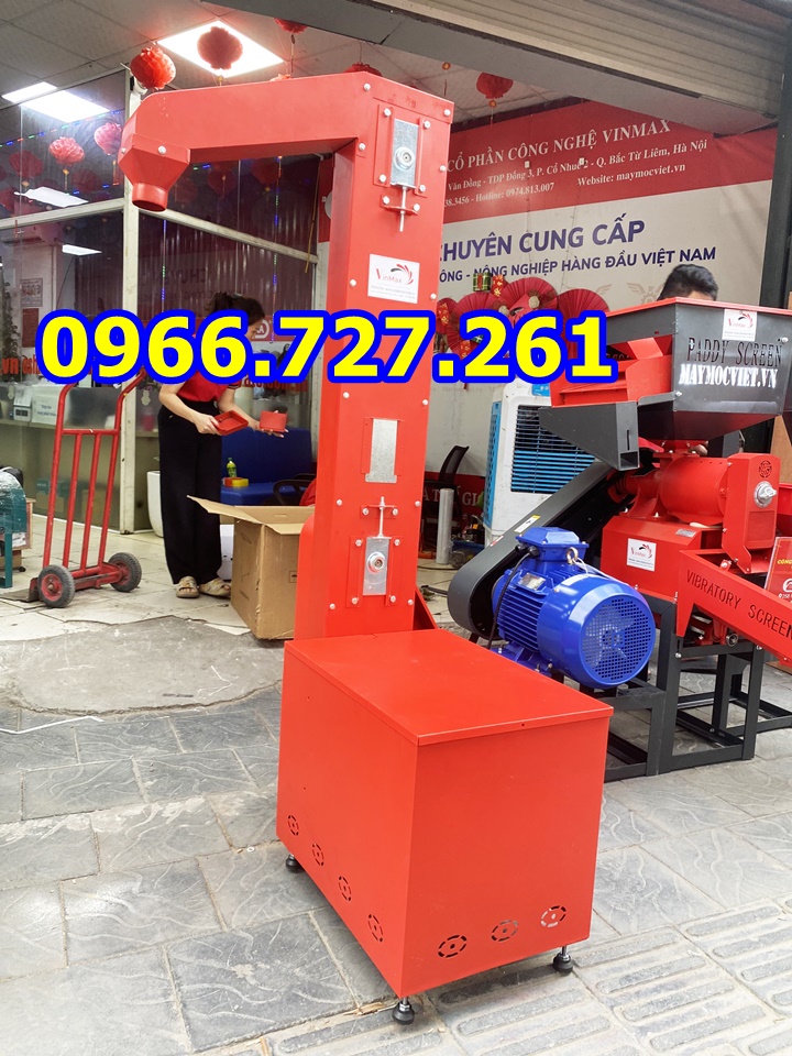 Gầu tải hút thóc lúa cho máy xát gạo Turbo TBV750