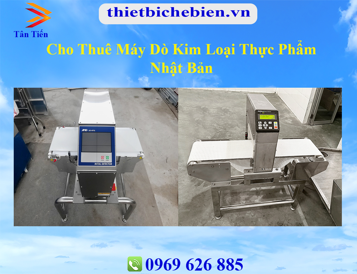 Cho thuê máy dò kim loại thực phẩm Nhật Bản