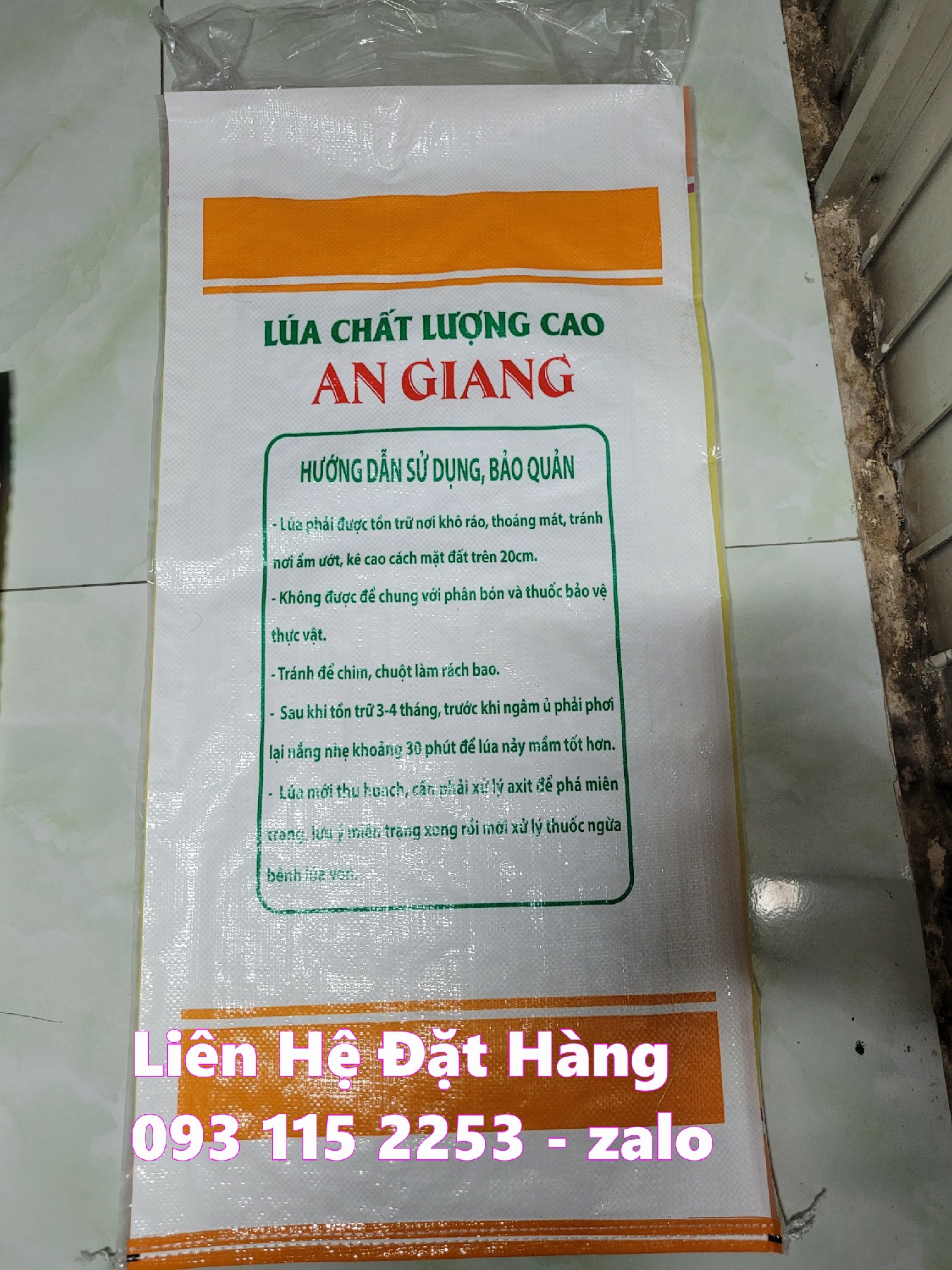 Bao lúa giống 40kg in sẵn hàng tại xưởng giá cả phải chăng