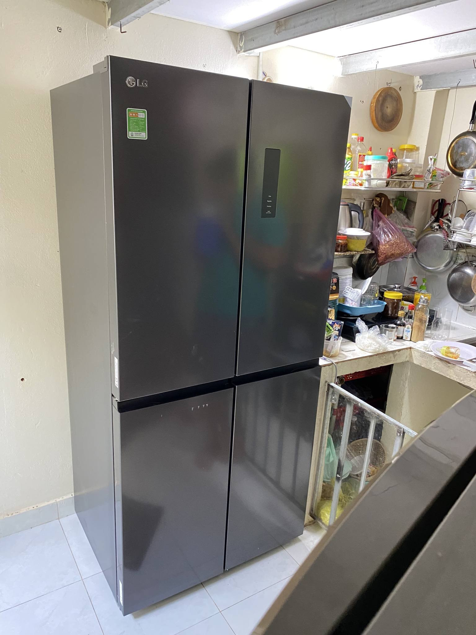 Tủ lạnh lg 470l inverter mutil door GR-B50BL