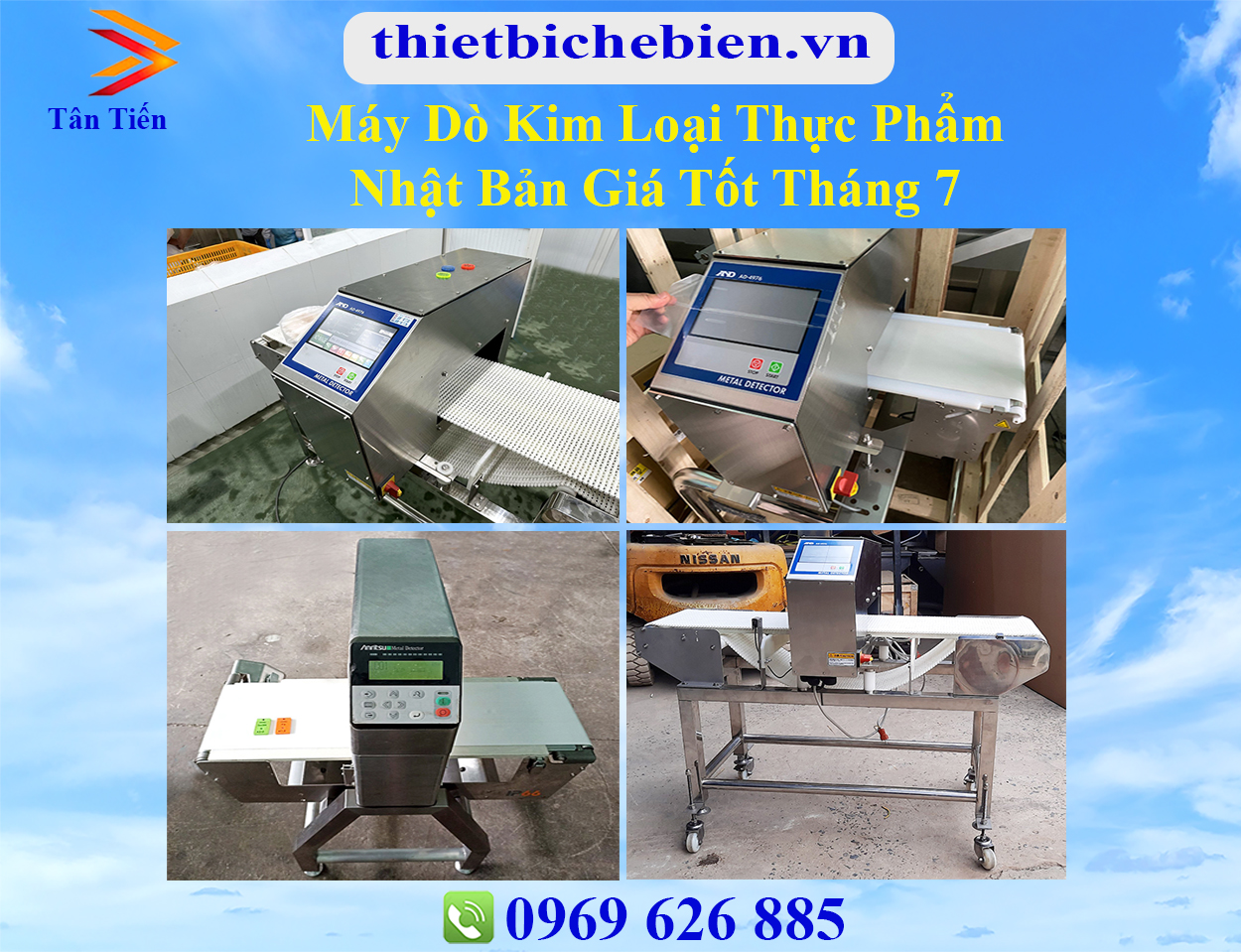 Máy dò kim loại thực phẩm Nhật Bản giá tốt tháng 7