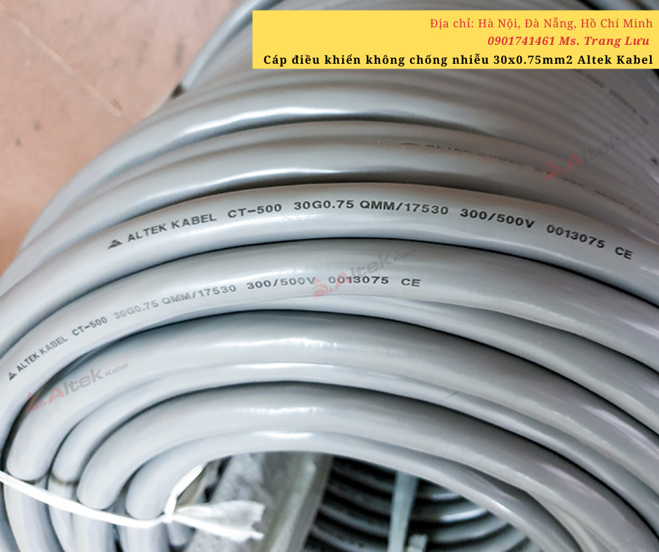 Cáp điều khiển 30 lõi altek kabel không chống nhiễu