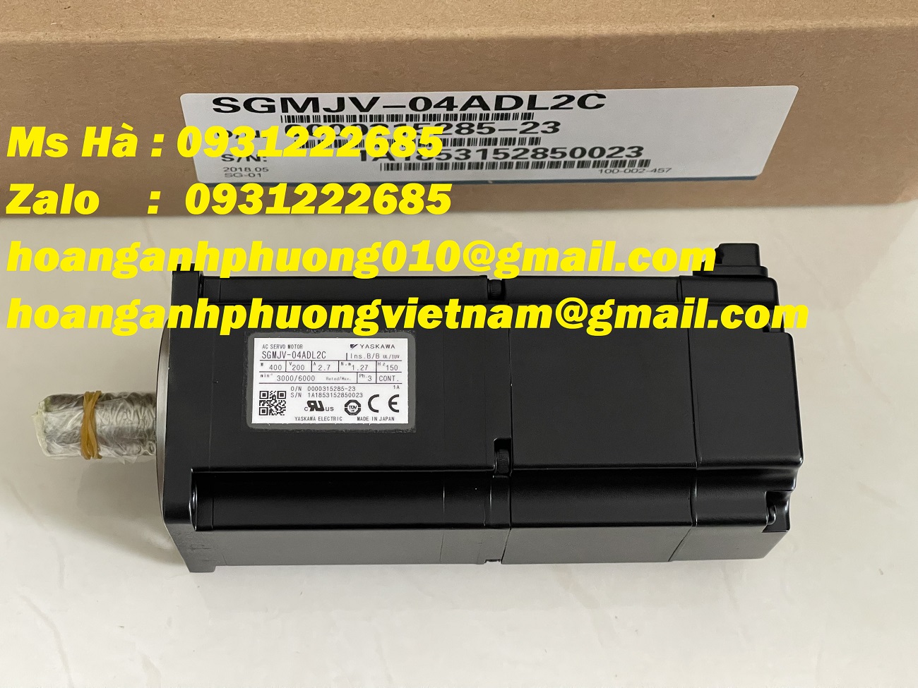 Mới 100% - bán tại bình dương dòng Servo SGMJV-04ADL2C Yaskawa