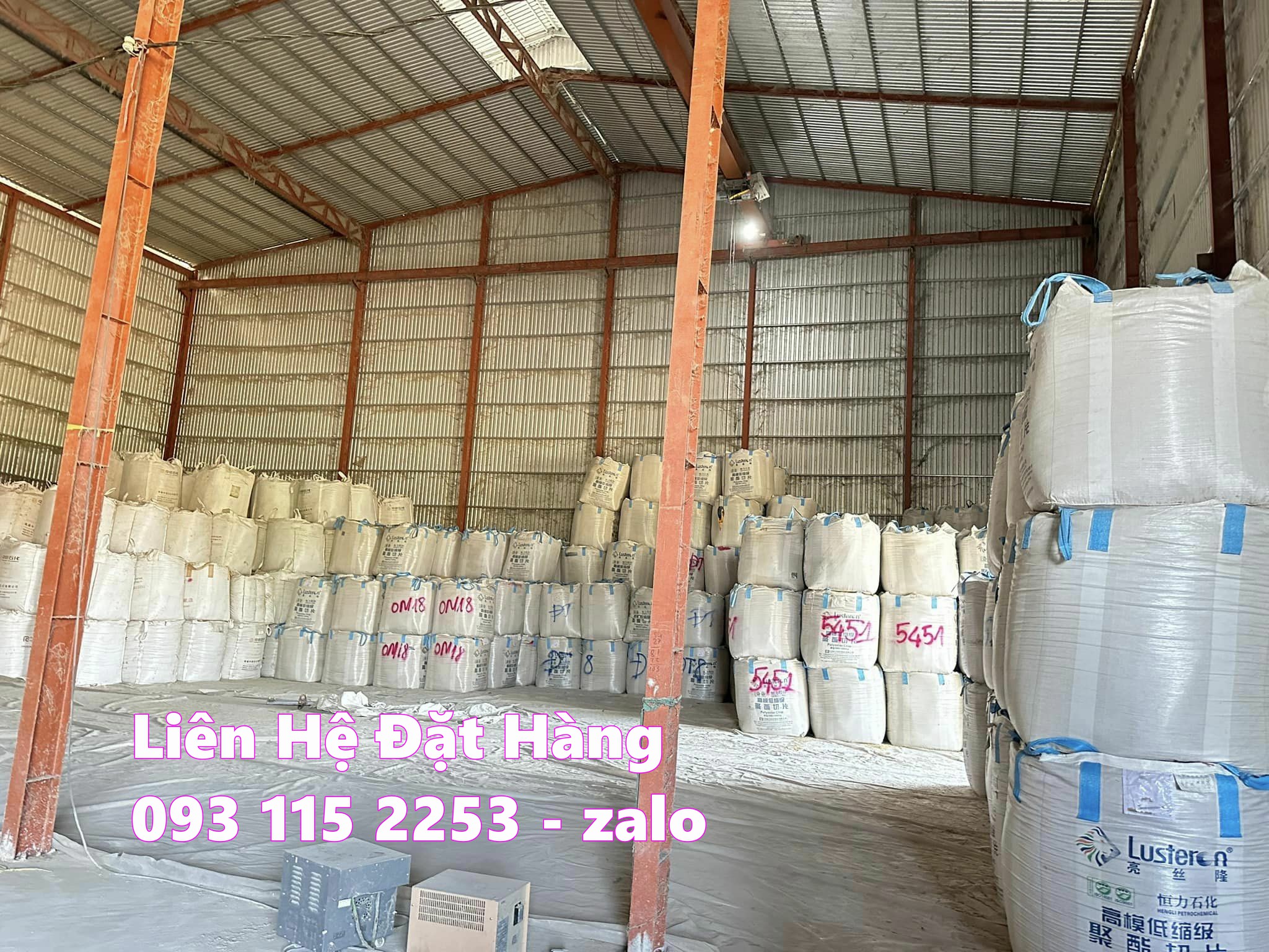 Bao jumbo tải 1 tấn xuất khẩu, trữ kho hàng hóa trọng tải lớn