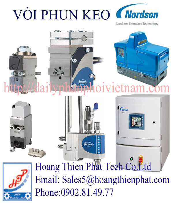 Vòi phun keo Nordson tại Việt Nam.
