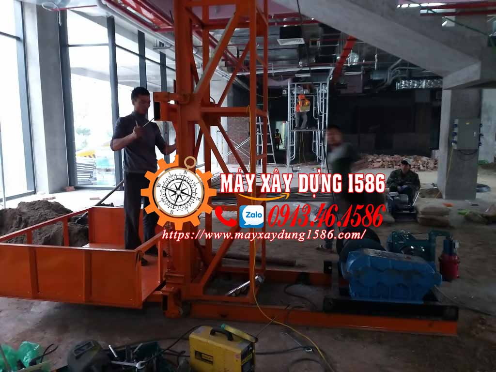 Máy tời vận thăng hàng 500kg - 1 tấn