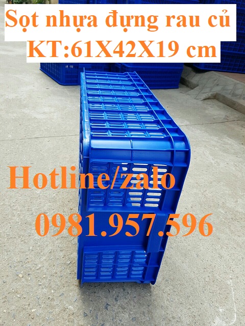 sọt nhựa đựng rau củ, sóng nhựa hở đựng hàng trong siêu thị
