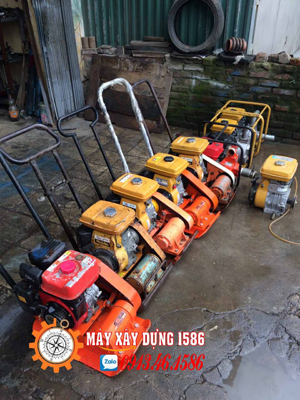 Máy đầm bàn, đầm rung chạy xăng - điện giá tốt
