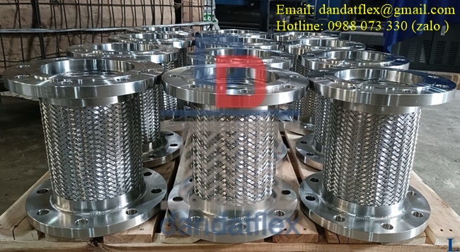 Khớp nối mềm inox mặt bích inox 304 inox 316, khớp chống rung inox