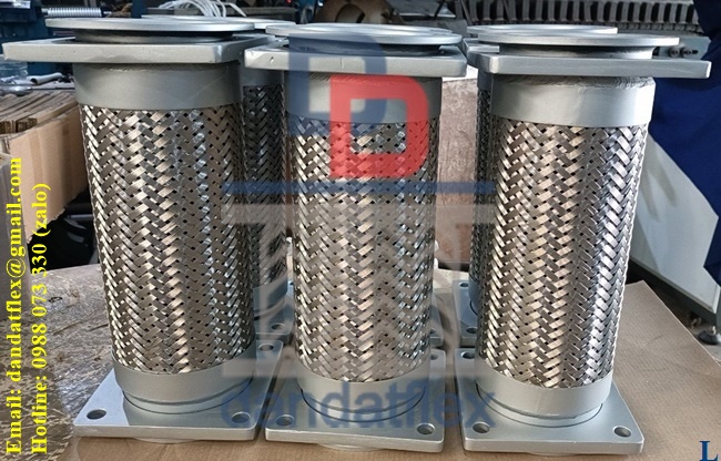 Khớp nối mềm inox mặt bích inox 304 inox 316, khớp chống rung inox