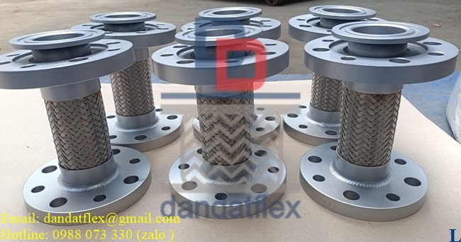 Khớp nối mềm inox mặt bích inox 304 inox 316, khớp chống rung inox