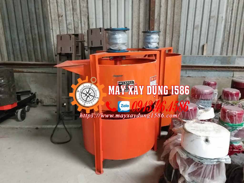 Thùng trộn vữa sika 2 tầng cho máy bơm vữa
