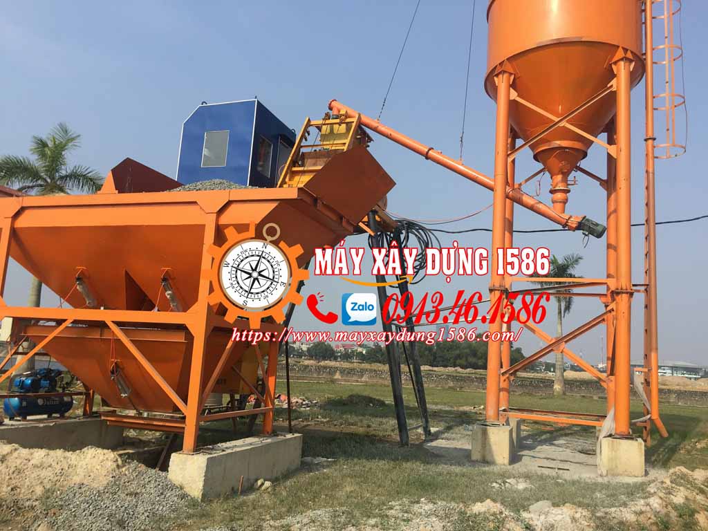 Máy trộn bê tông, trạm trộn bê tông js500