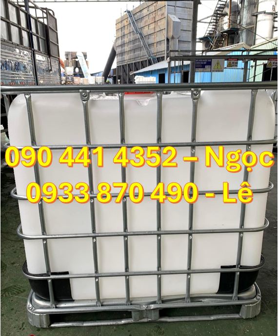 Thanh lý bồn nhựa ibc 1000L màu trắng, tank nhựa 1000 lít xuất khẩu