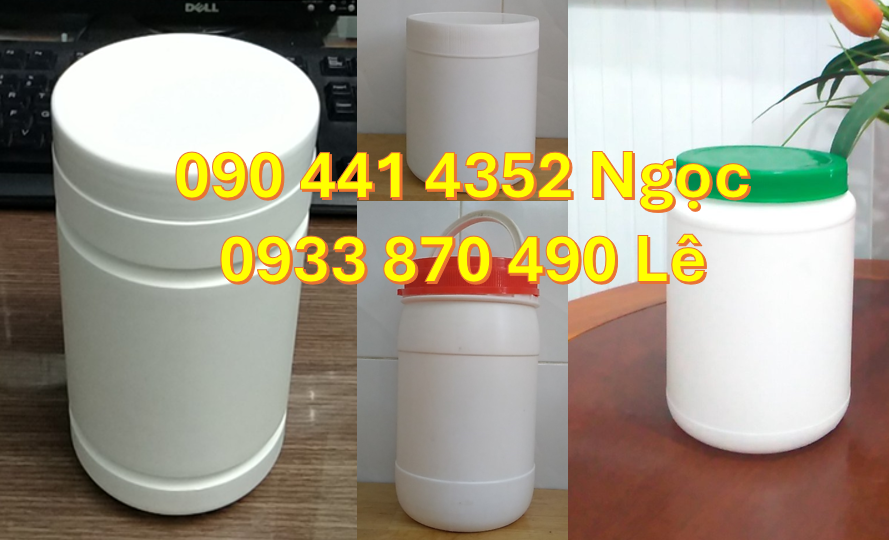 Sỉ lẻ hủ nhựa 1kg, hủ nhựa 500g đựng thực phẩm, hủ nhựa 250g đựng kẹo