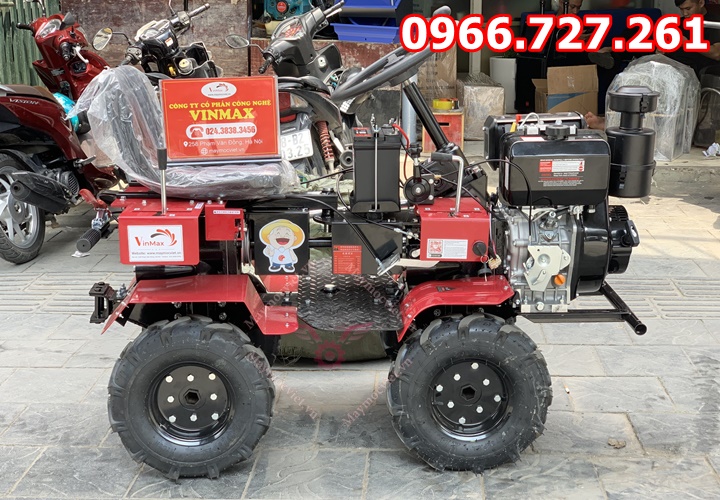 Máy xới đất chạy dầu ngồi lái 13HP Turbo TBD1300 2 cầu