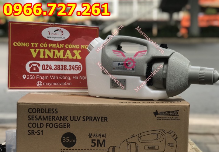Máy phun sương chạy pin diệt muỗi, khử trùng ULV ROHS