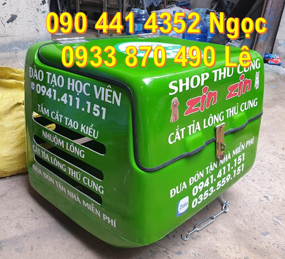 Thùng chuyển thú cưng, thùng ship hàng sau xe máy, thùng chuyển phát