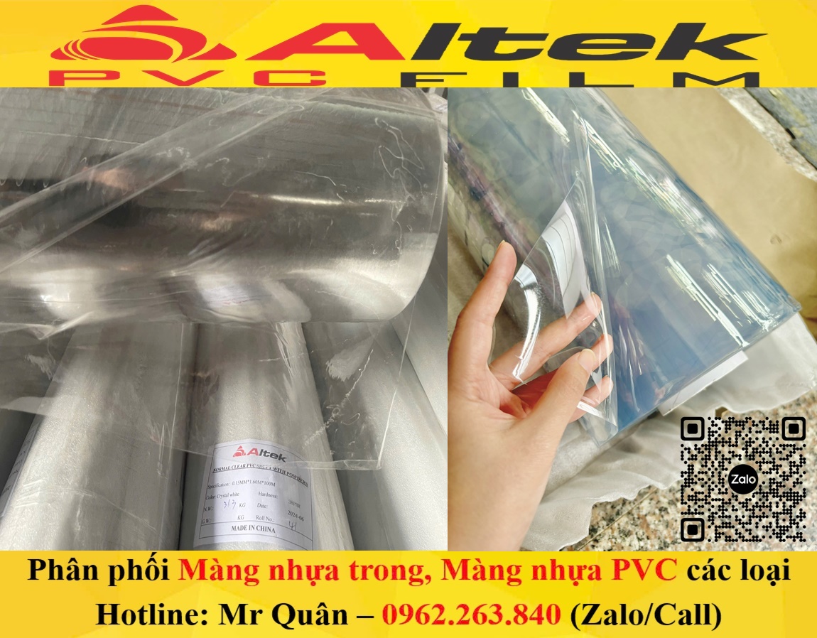 Phân phối màng nhựa trong suốt giá rẻ altek pvc film