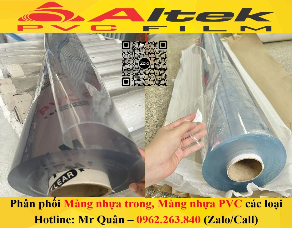 Phân phối màng nhựa trong suốt giá rẻ altek pvc film