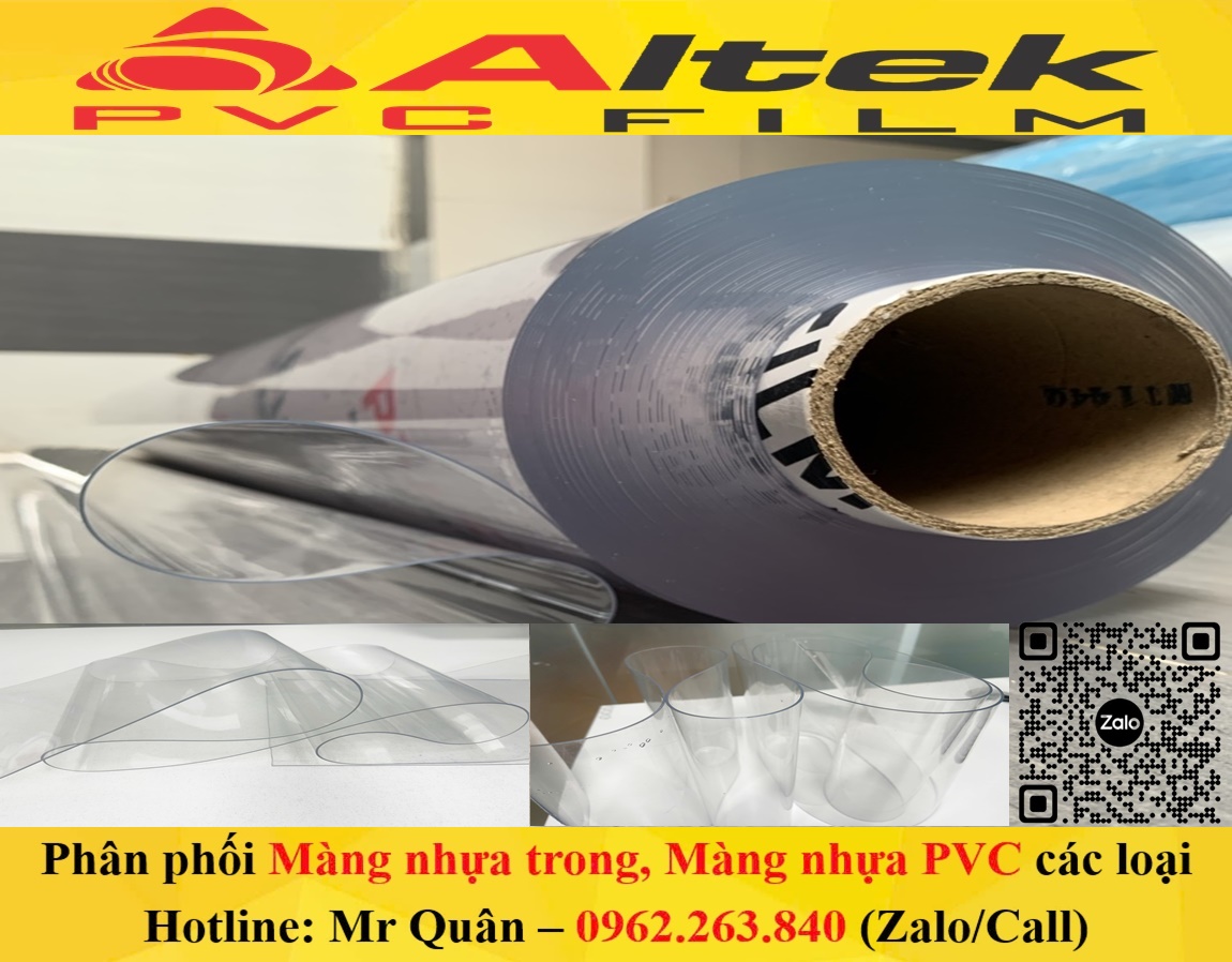 Phân phối màng nhựa trong suốt giá rẻ altek pvc film