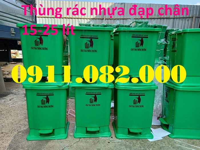 Các kiểu thùng rác giá rẻ hiện nay, thùng rác 120 240l