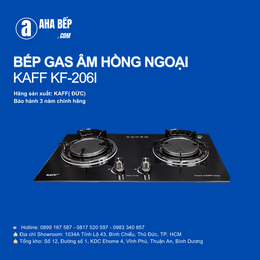 Bếp gas âm hồng ngoại KAFF KF-206I - - -