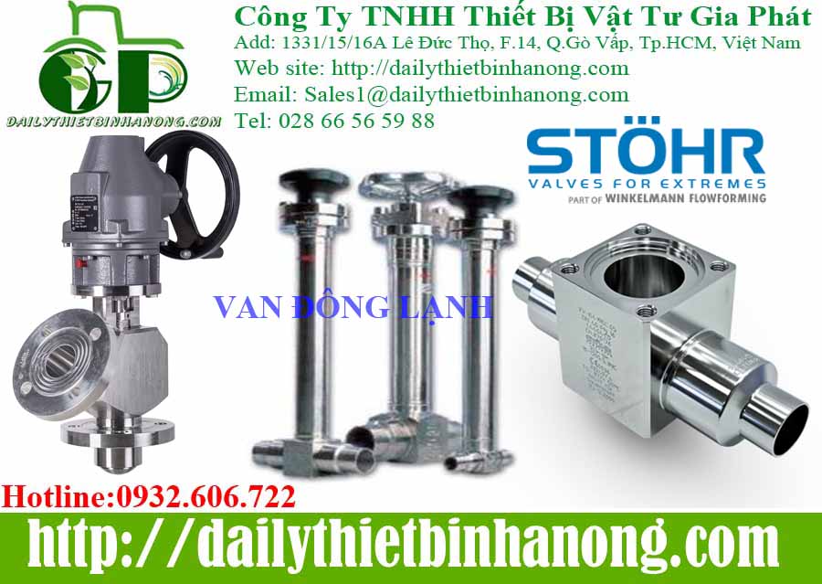 Van điều khiển Stohr cho ngành môi trường nhiệt độ thấp