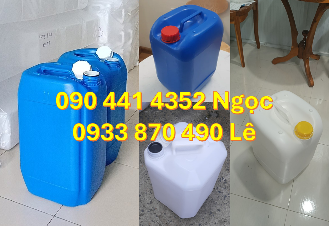 Can nhựa 30 lít trắng dày, can nhựa 25 lít đựng vi sinh, can nhựa 20L