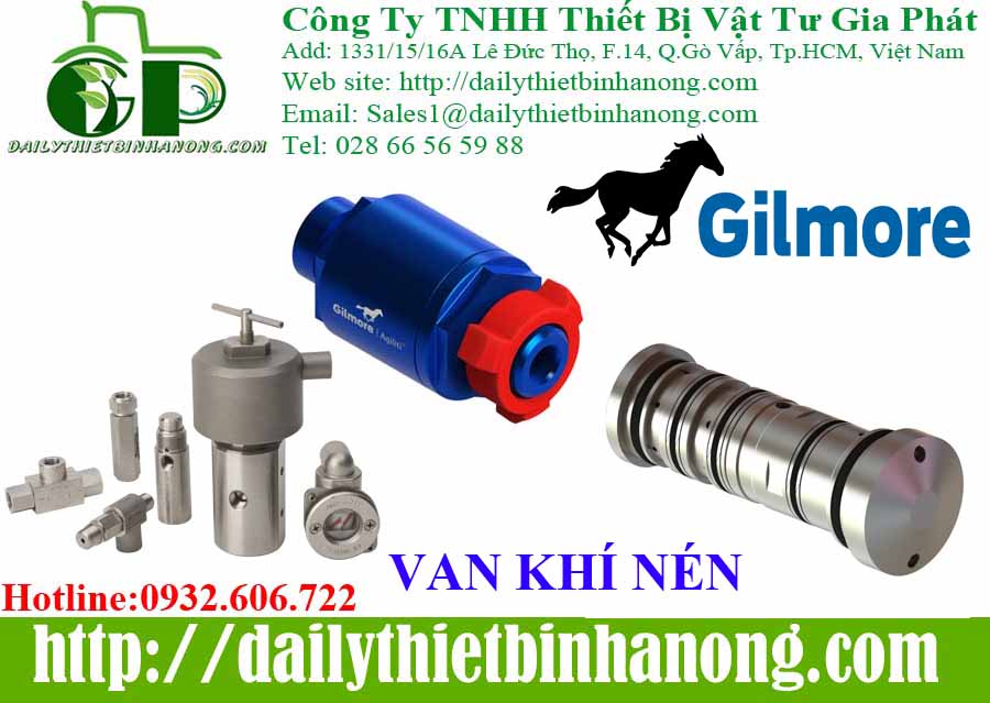 Van điều khiển khí nén Gilmore chính hãng USa