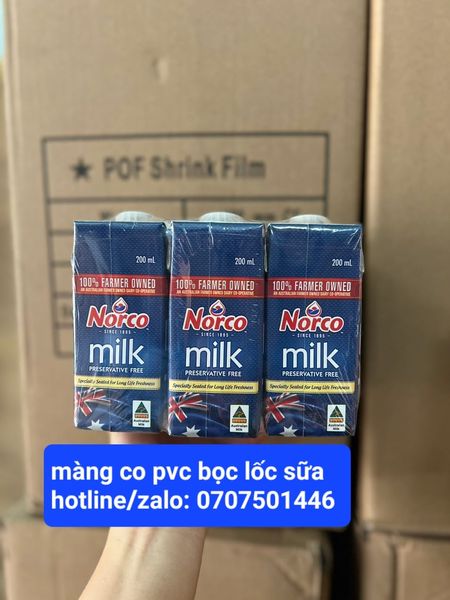 bán màng co bọc lốc sữa, lốc nước yến giá tốt