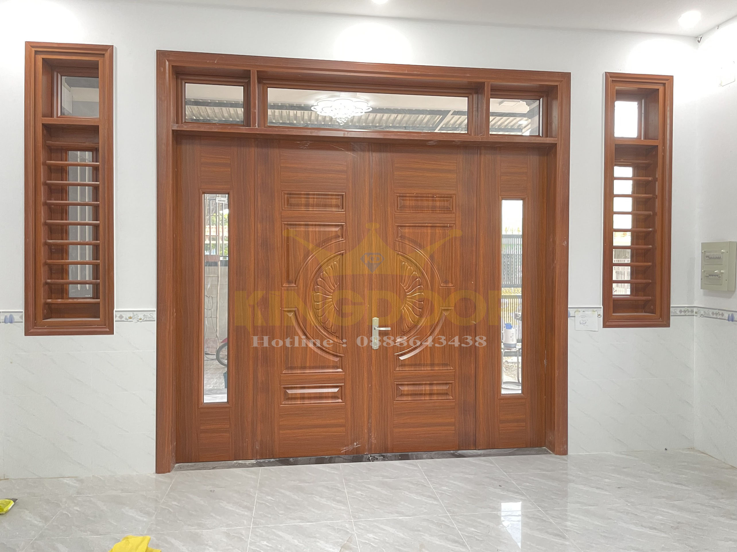 Cửa thép vân gỗ tại quận Bình Tân - TP HCM