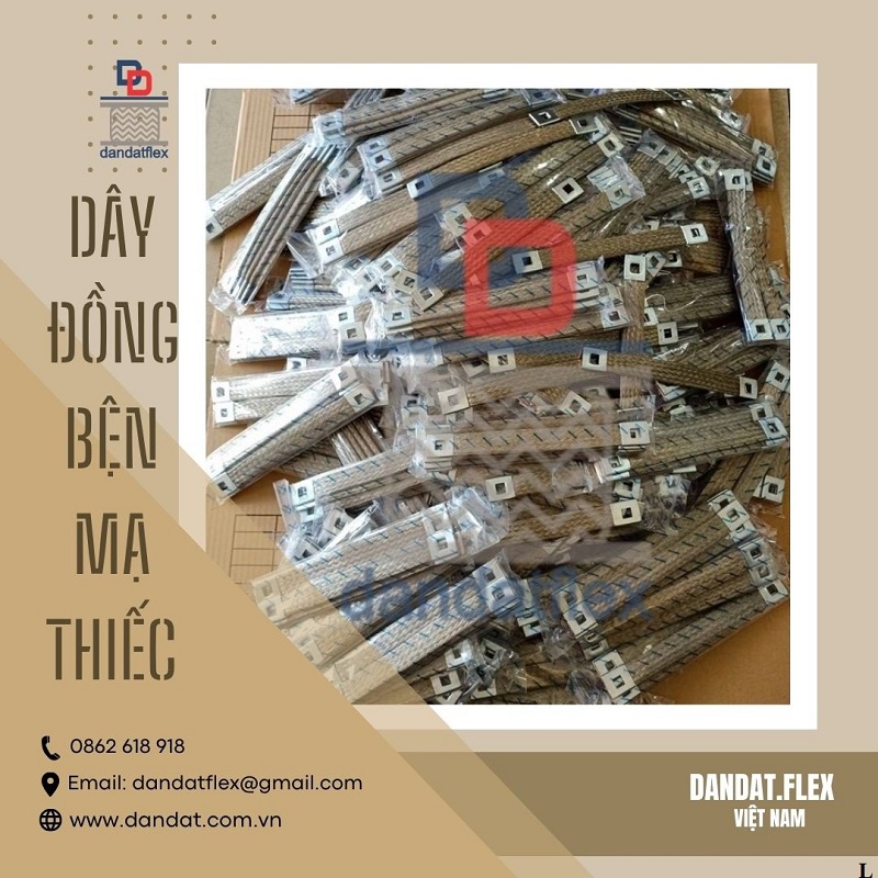 Dây đồng bện mạ thiếc thang máng cáp chất lượng cao, thanh cái mềm