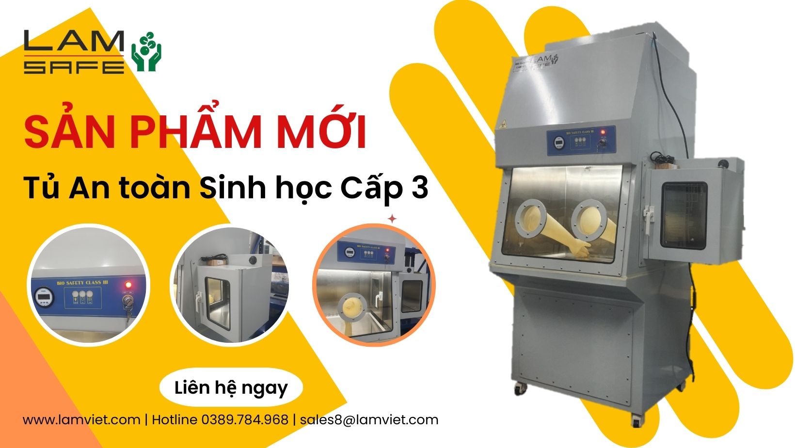 Tủ an toàn sinh học cấp 3 Lâm Việt