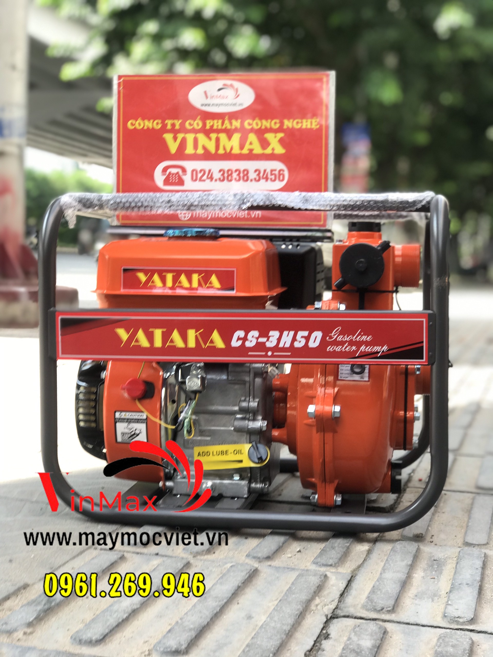 Máy bơm nước cứu hỏa Yataka CS-3H50 động cơ xăng 6,5HP