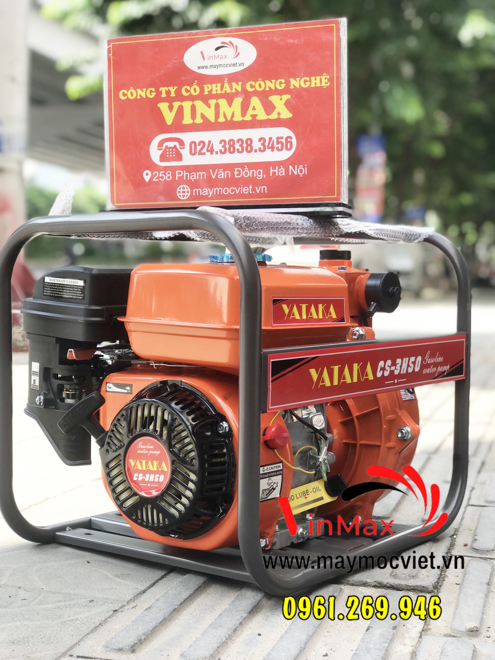 Máy bơm nước cứu hỏa Yataka CS-3H50 động cơ xăng 6,5HP