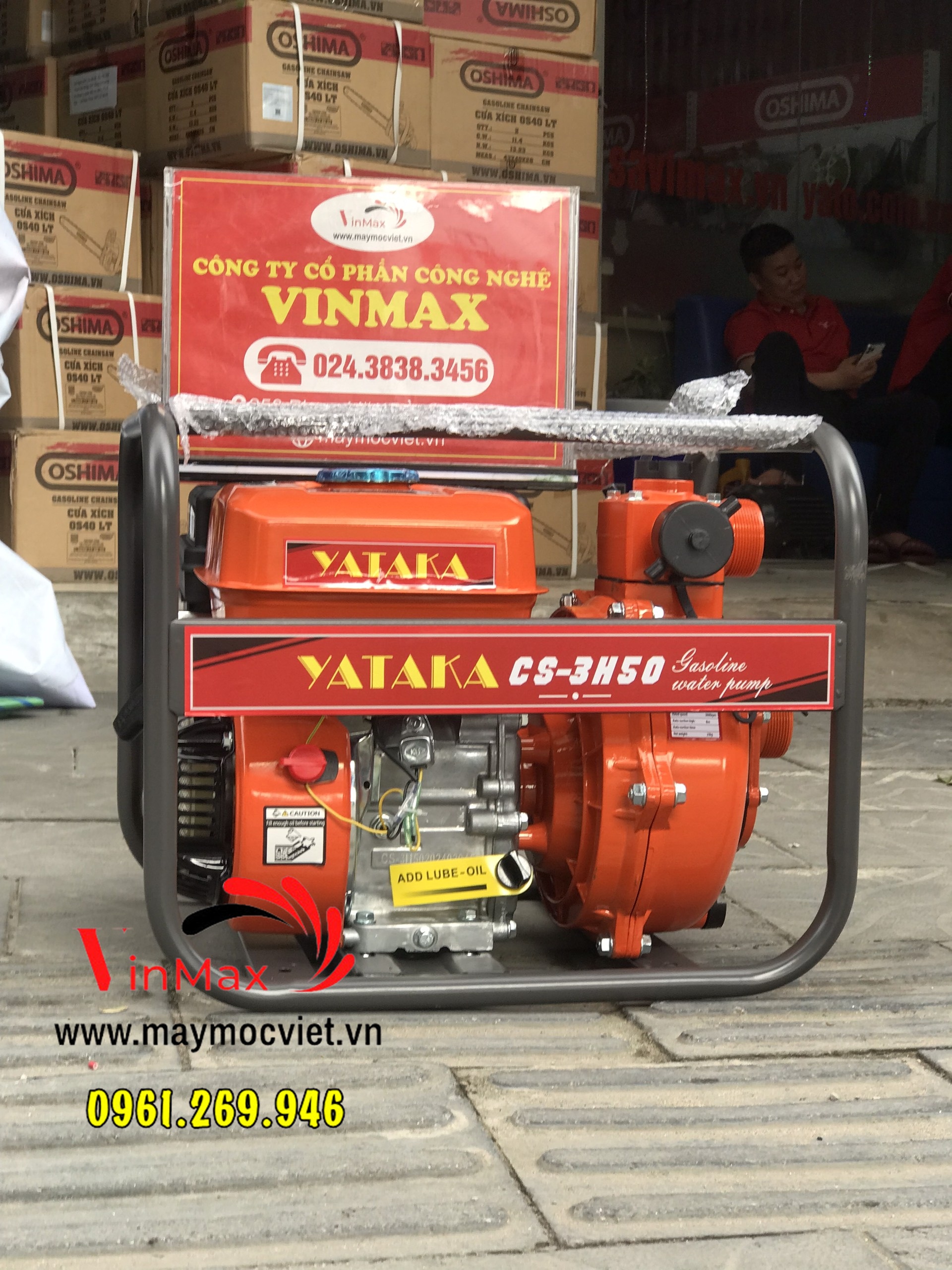 Máy bơm nước cứu hỏa Yataka CS-3H50 động cơ xăng 6,5HP