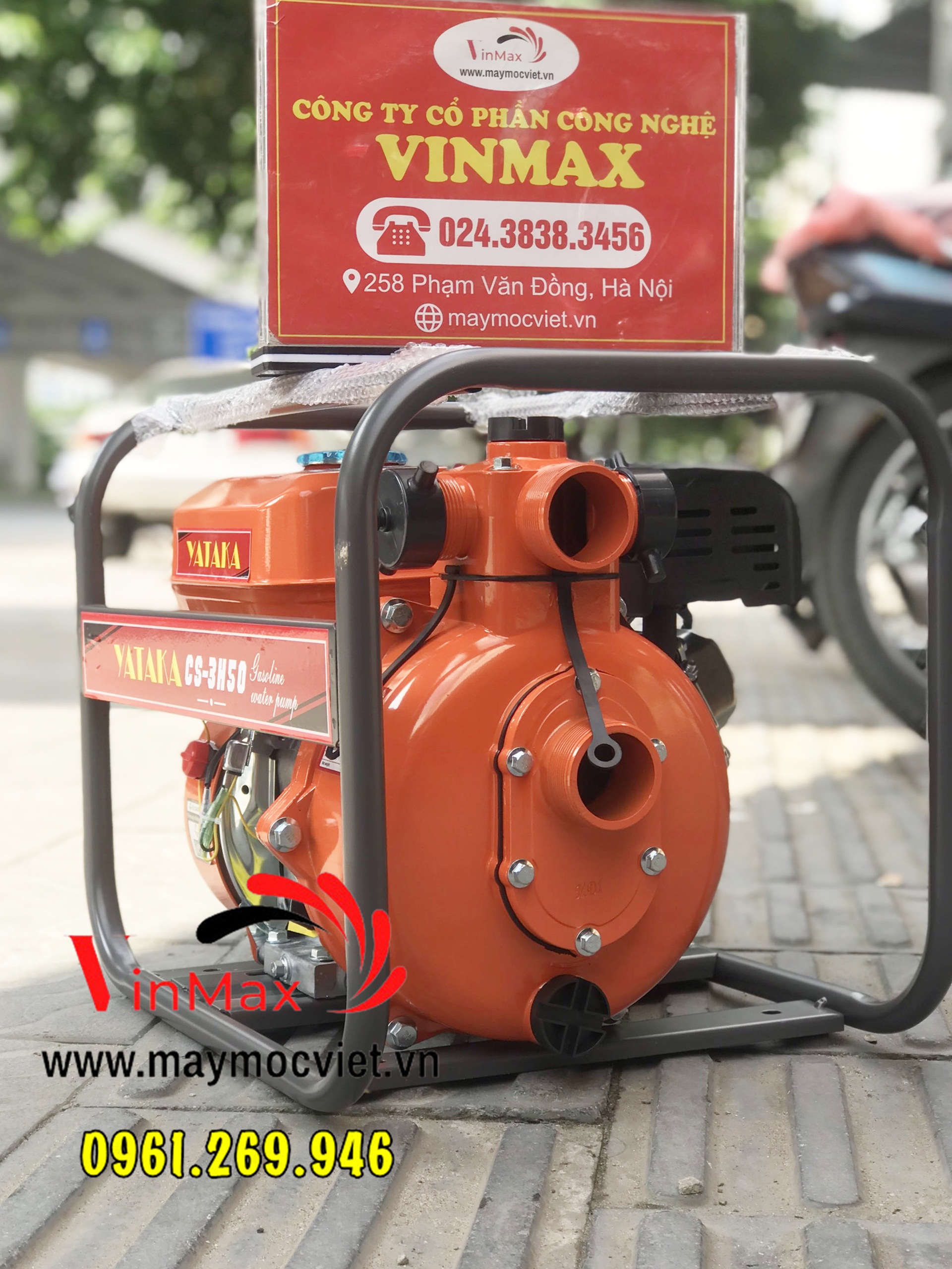 Máy bơm nước cứu hỏa Yataka CS-3H50 động cơ xăng 6,5HP