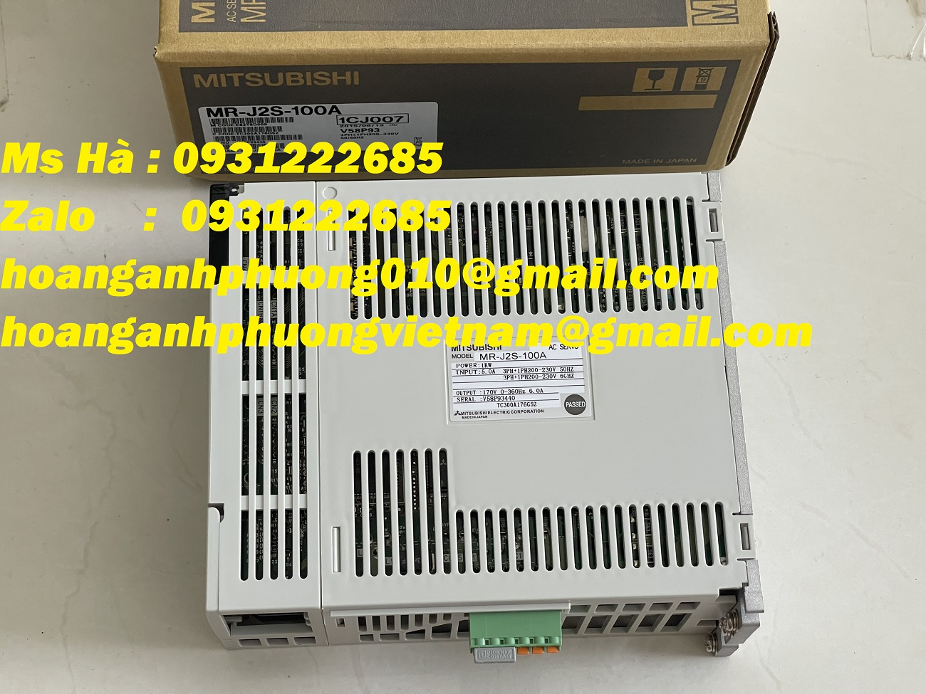 Servo điều khiển MR-J2S-100A nhập trực tiếp - bh 12 tháng