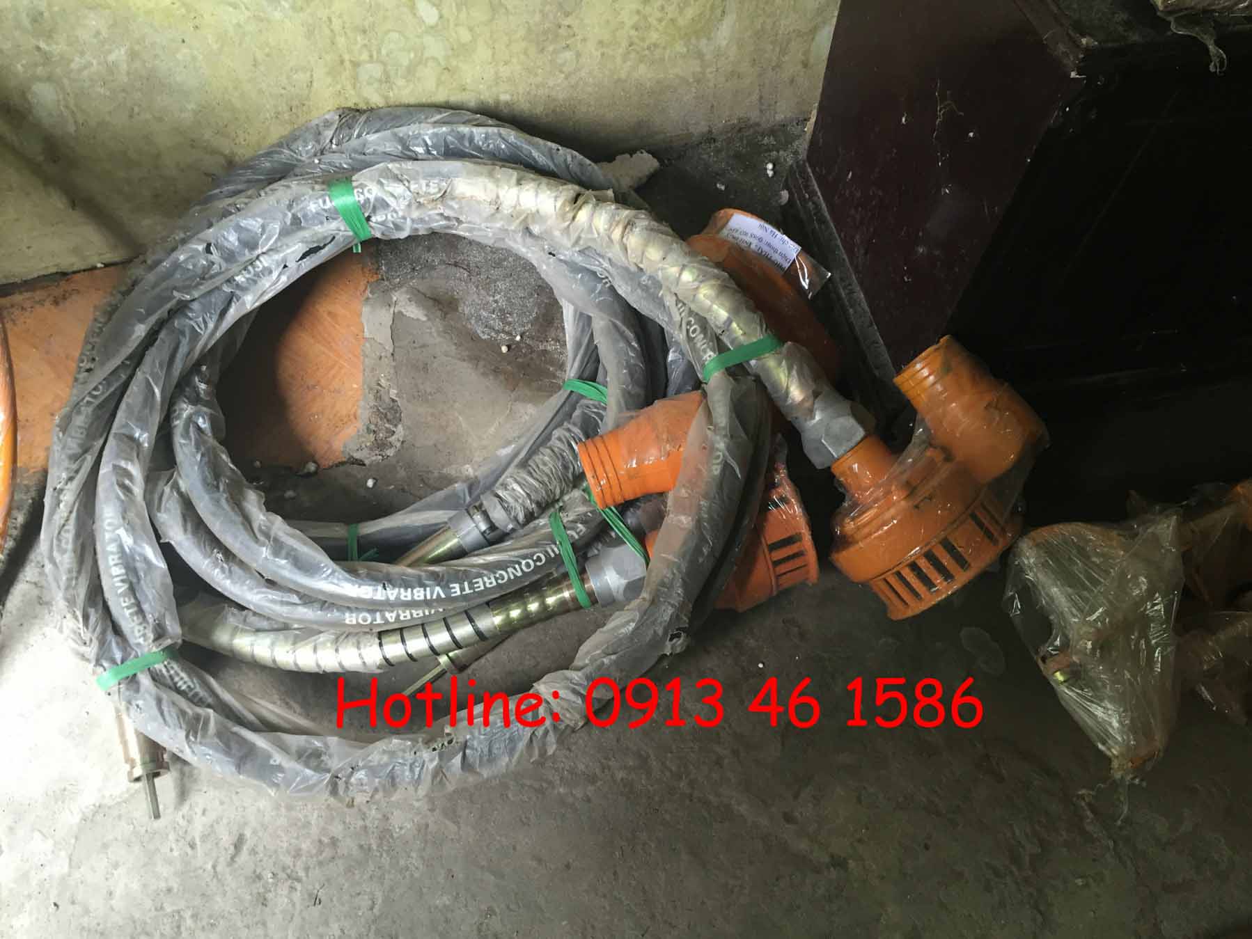 Dây đầm dùi bê tông chính hãng đủ kích cỡ